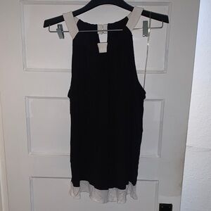 INC International Concepts Black and White Top